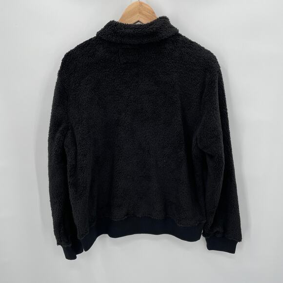 RAILS NWT Evereve Austin Black Sherpa Full Zip Teddy Jacket // M - Picture 11 of 11